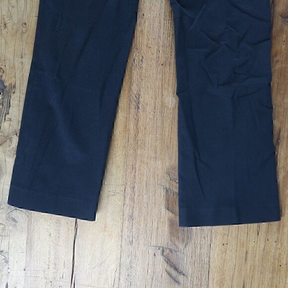 THEORY BLACK COTTON STRETCH OFFICE BUSINESS WORK PANTS SIZE 4 - Picture 8 of 8